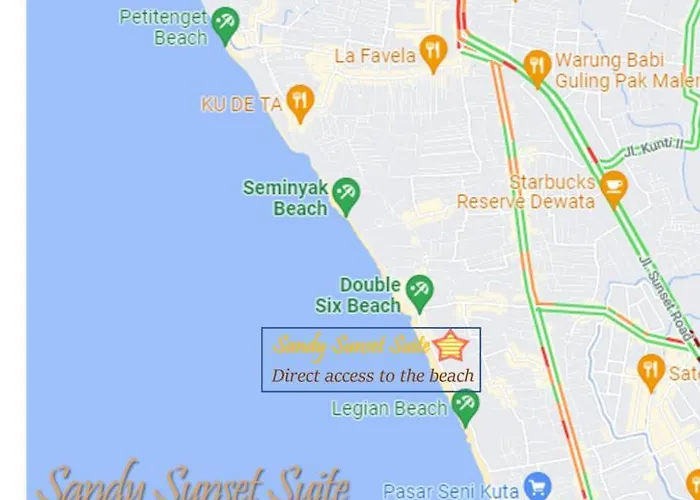 Jayakarta - Sandy Sunset 1br - 6432 スミニャック
